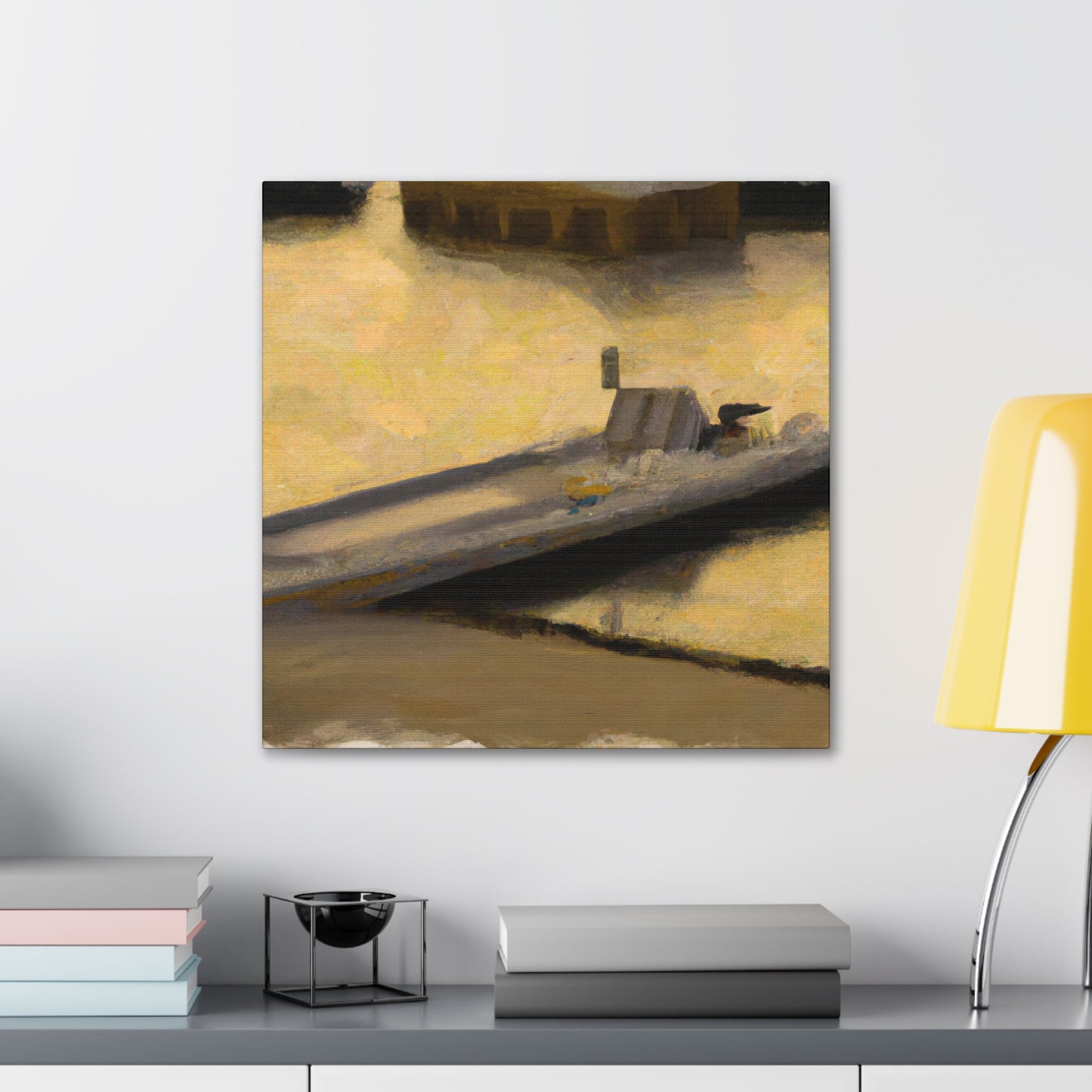 "Pontoon Boat Reflection" - Canvas