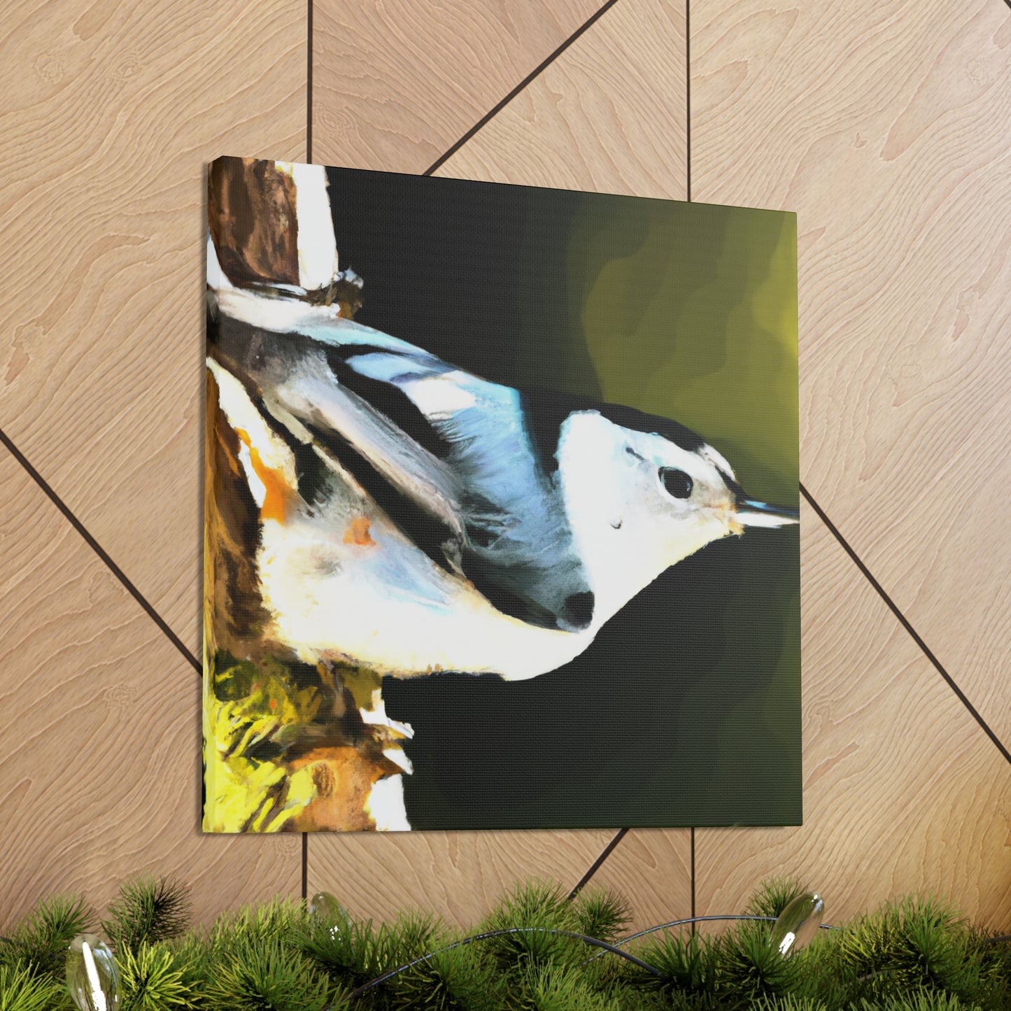 "White Breasted Nuthatch" - Canvas