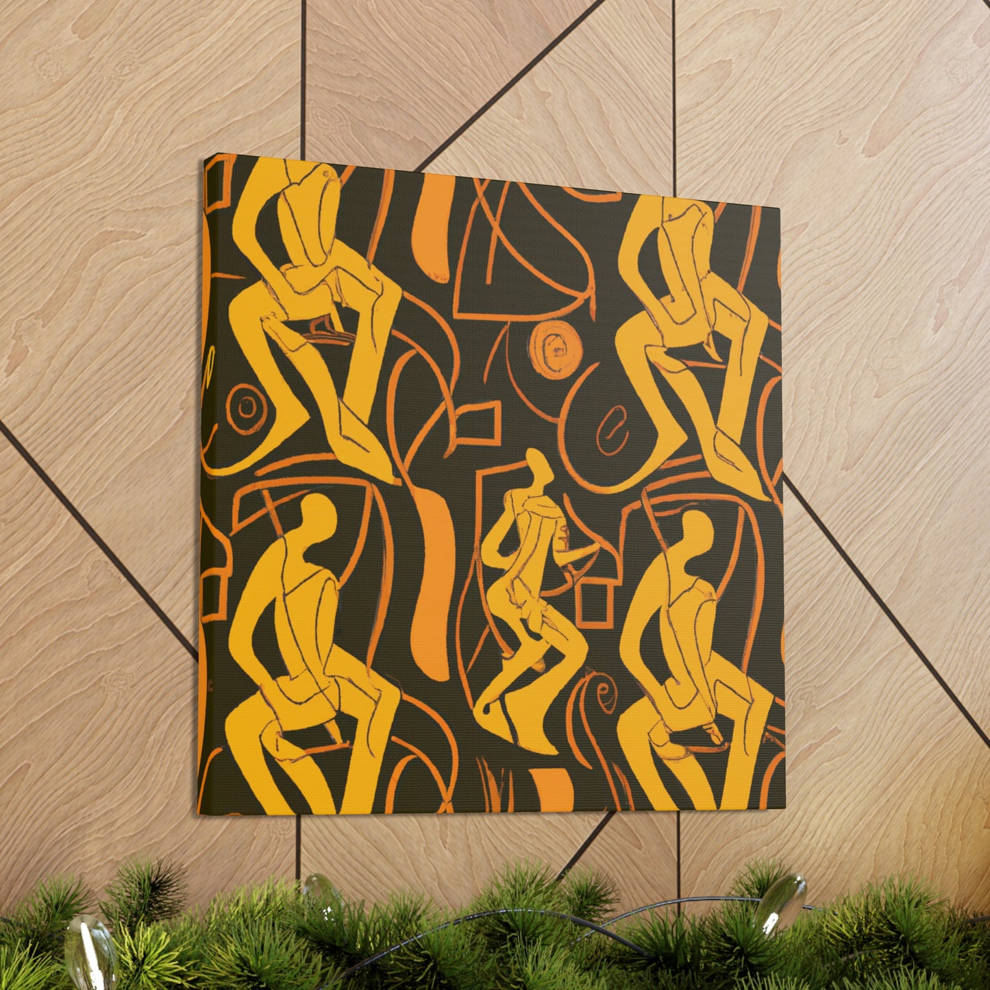 Basketball in Art Deco - Canvas