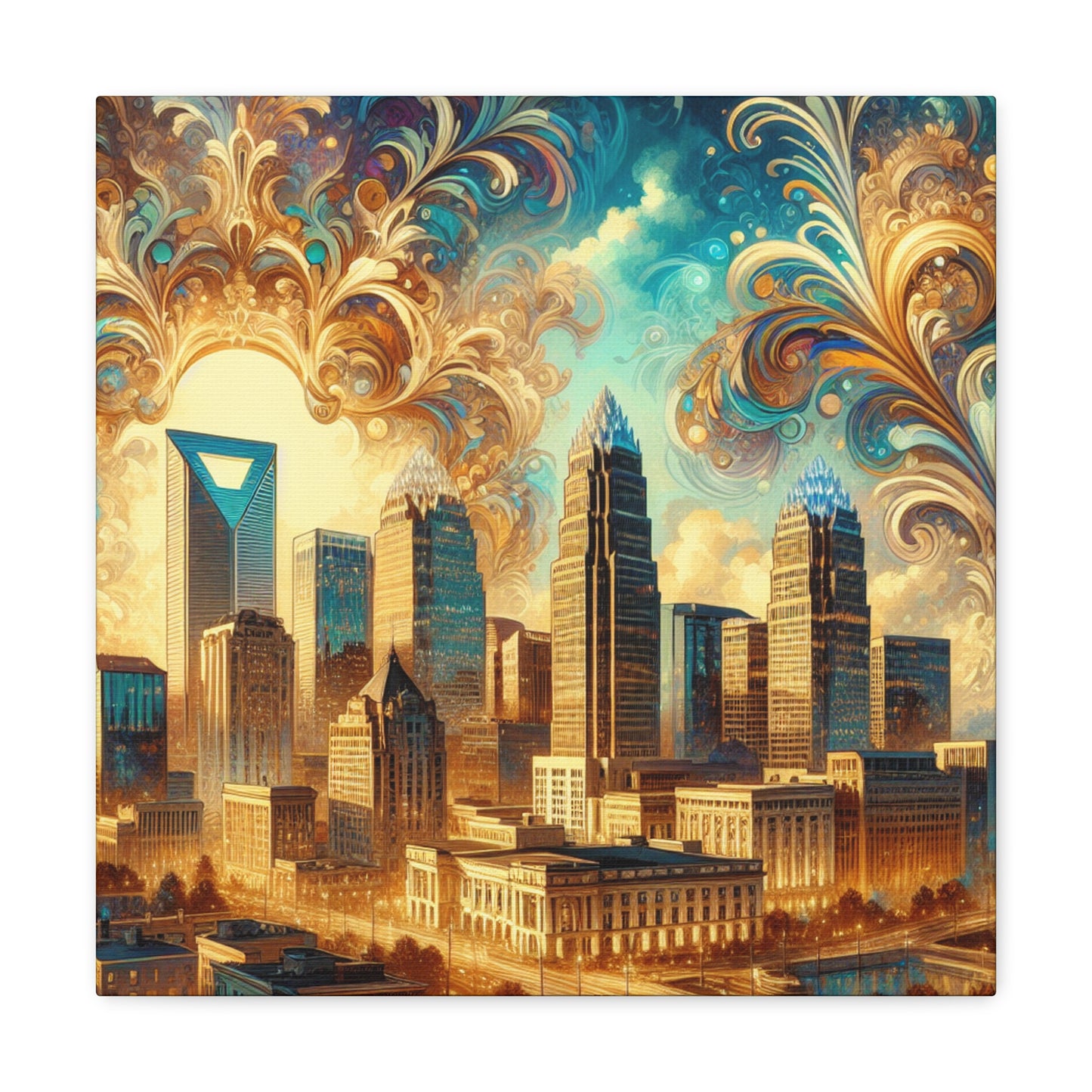 "Charlotte's Opulent Southern Charm" - Canvas