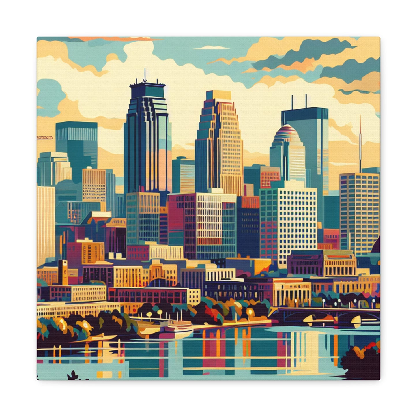 "Mosaic Minneapolis Splendor" - Canvas