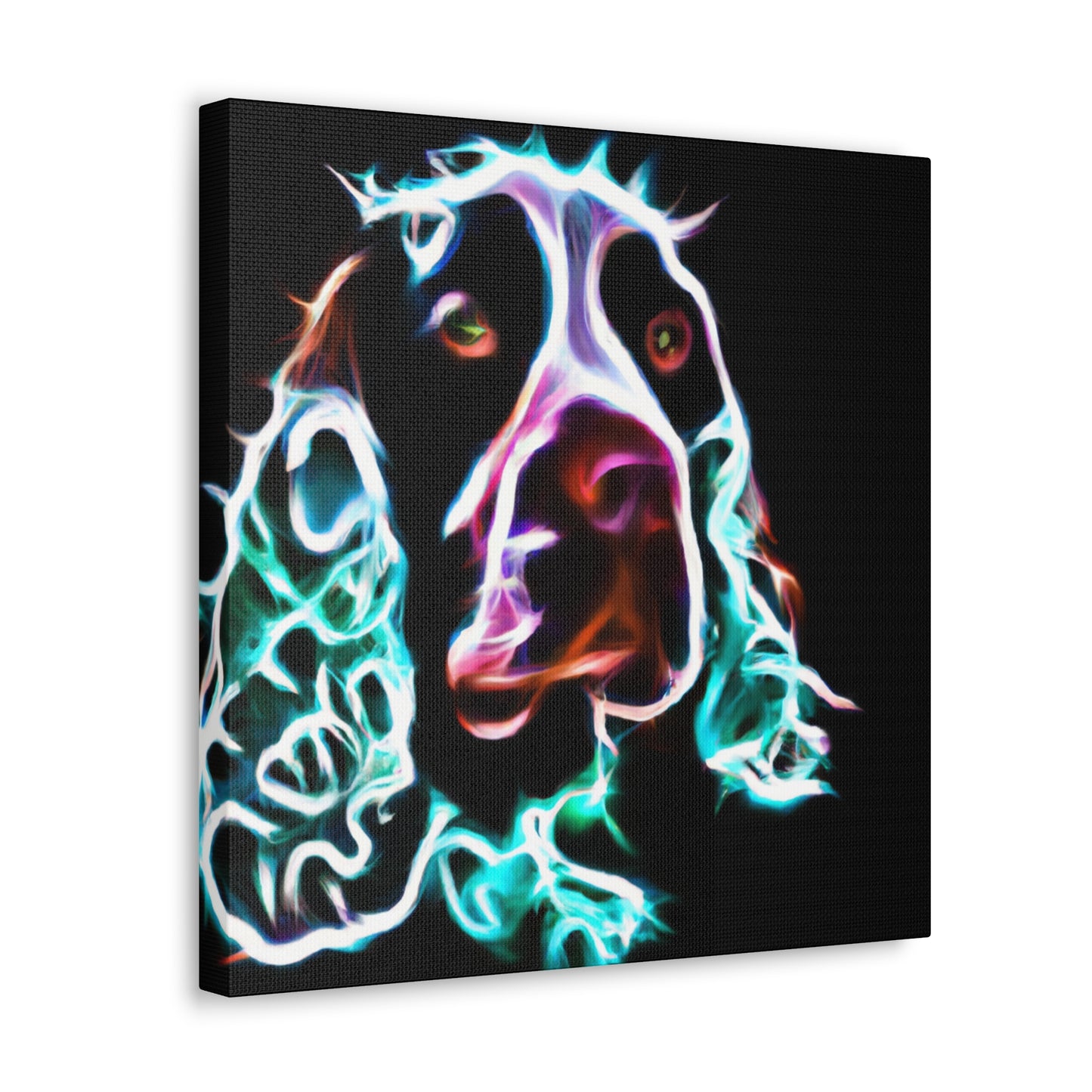 "Joyful English Springer Spaniel" - Canvas