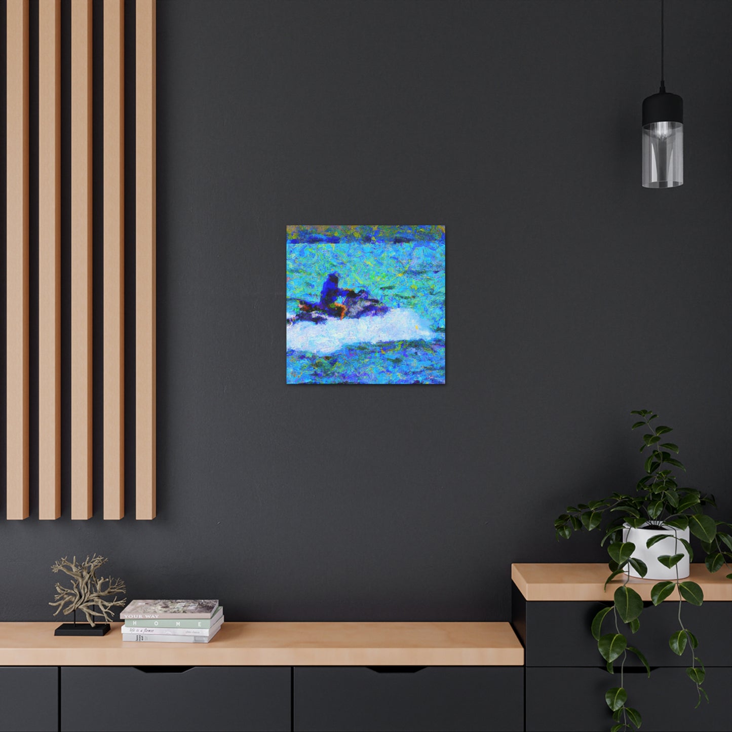 "Jet Skiing Impressionism" - Canvas