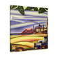 "Countryside in Art Deco" - Canvas