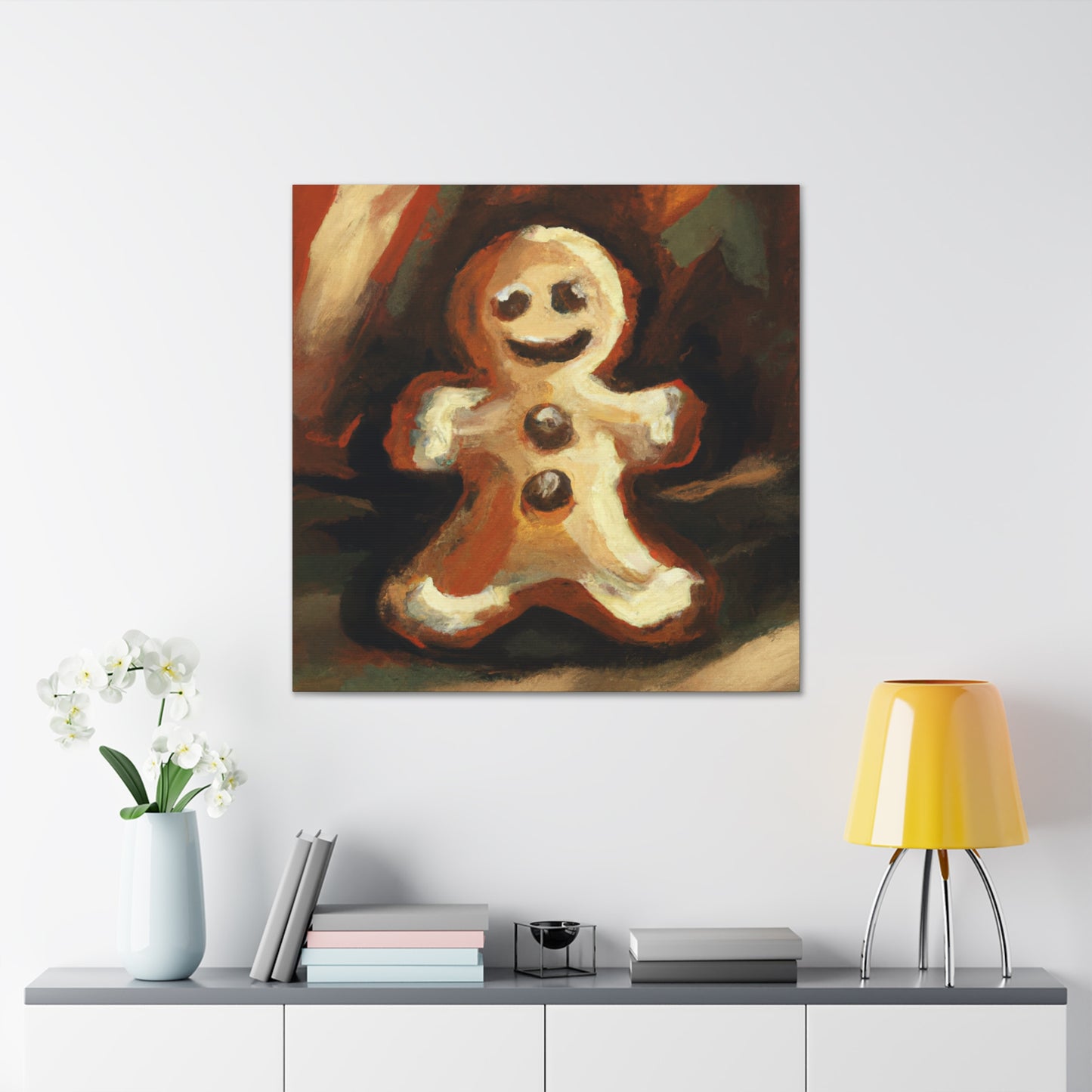 Gingerbread Man Grandeur - Canvas