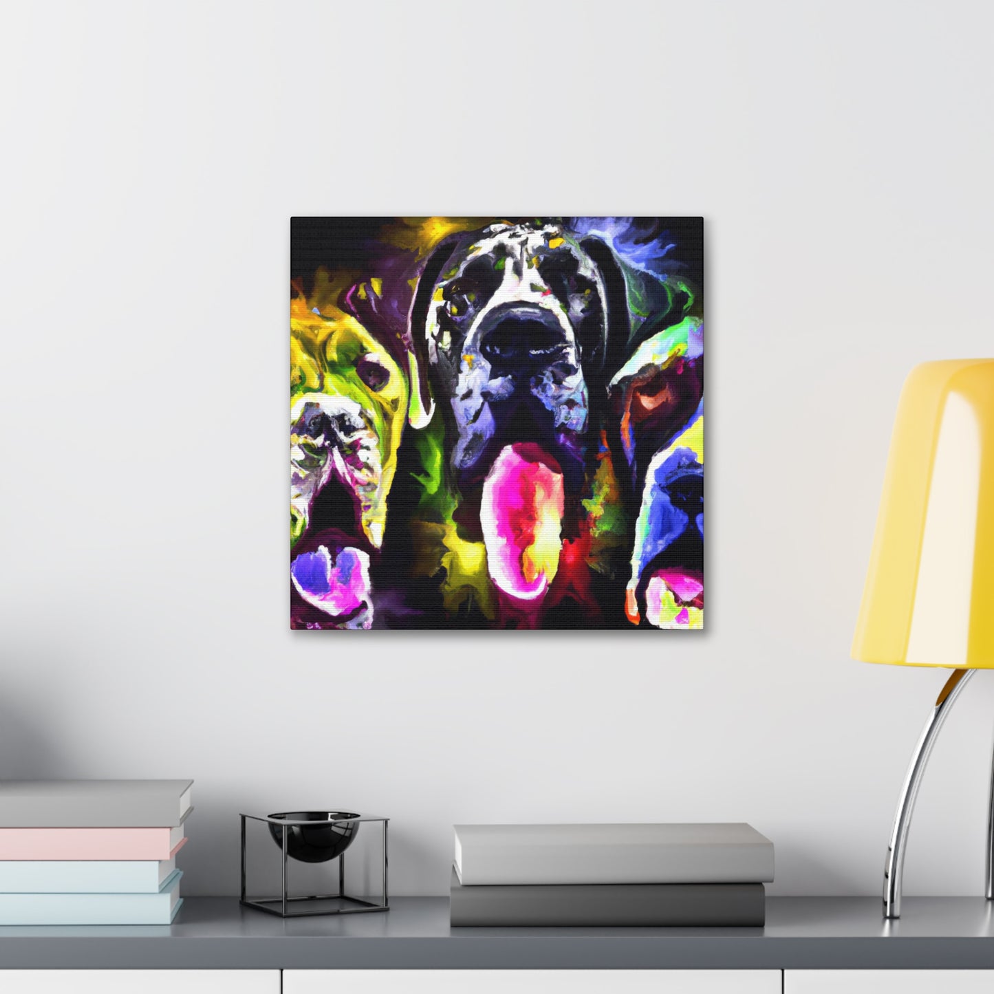 "Majestic Great Dane Portrait" - Canvas