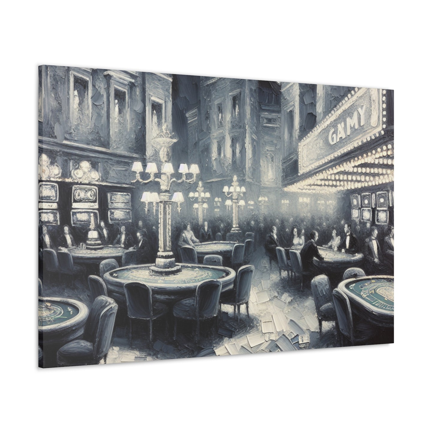 Gilded Gaming Hall Masterpiece - Canvas