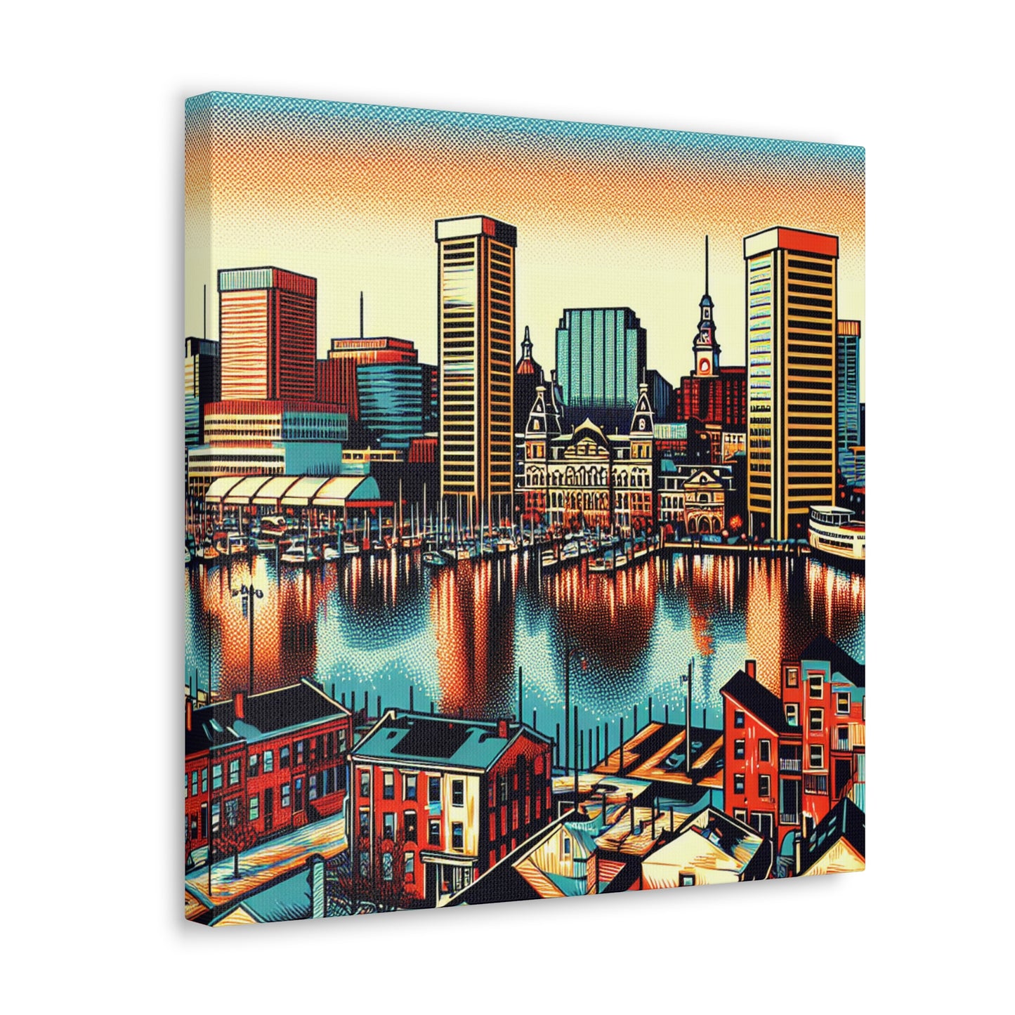 "Baltimore Buzzin' Brightly" - Canvas