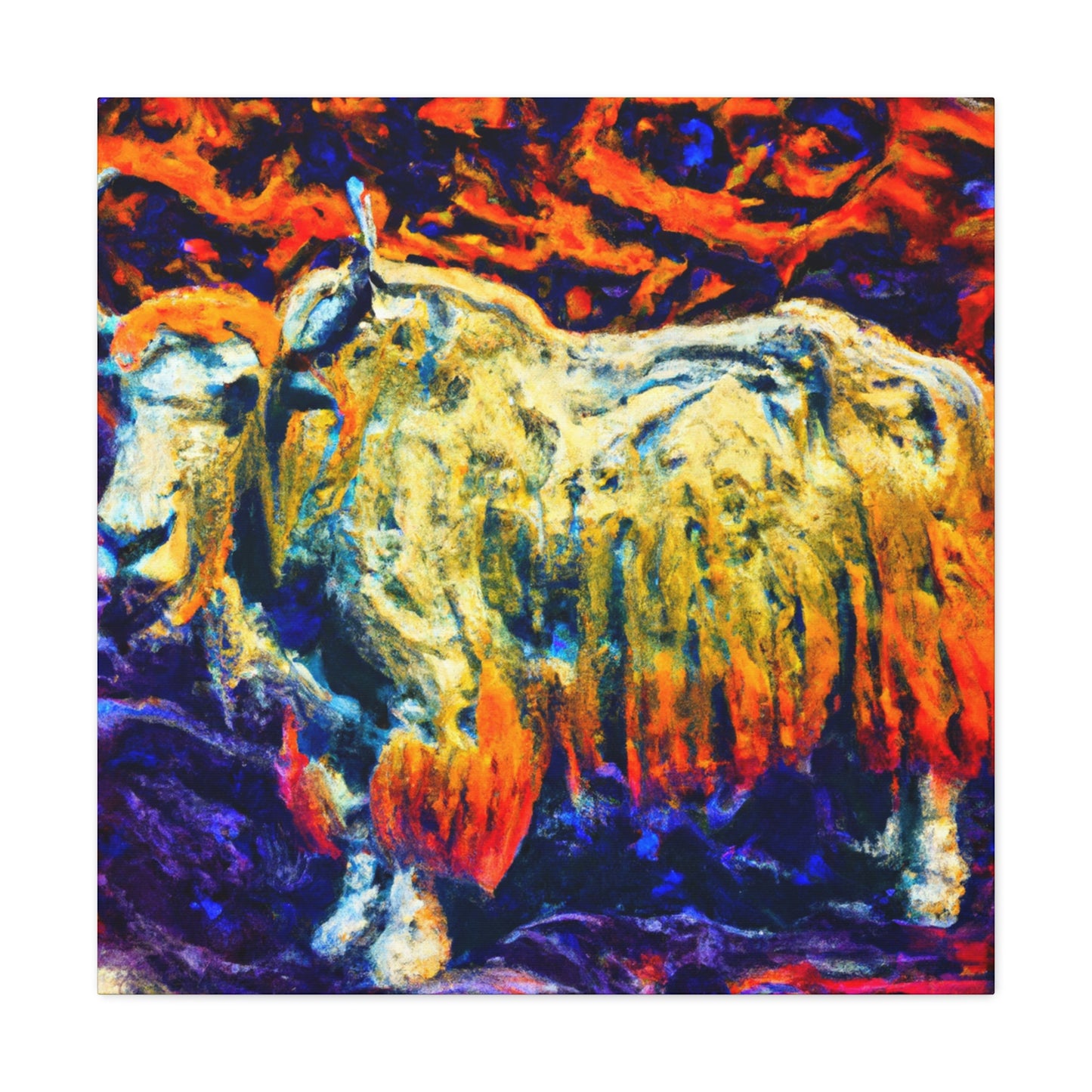 Yak in Impressionism - Canvas