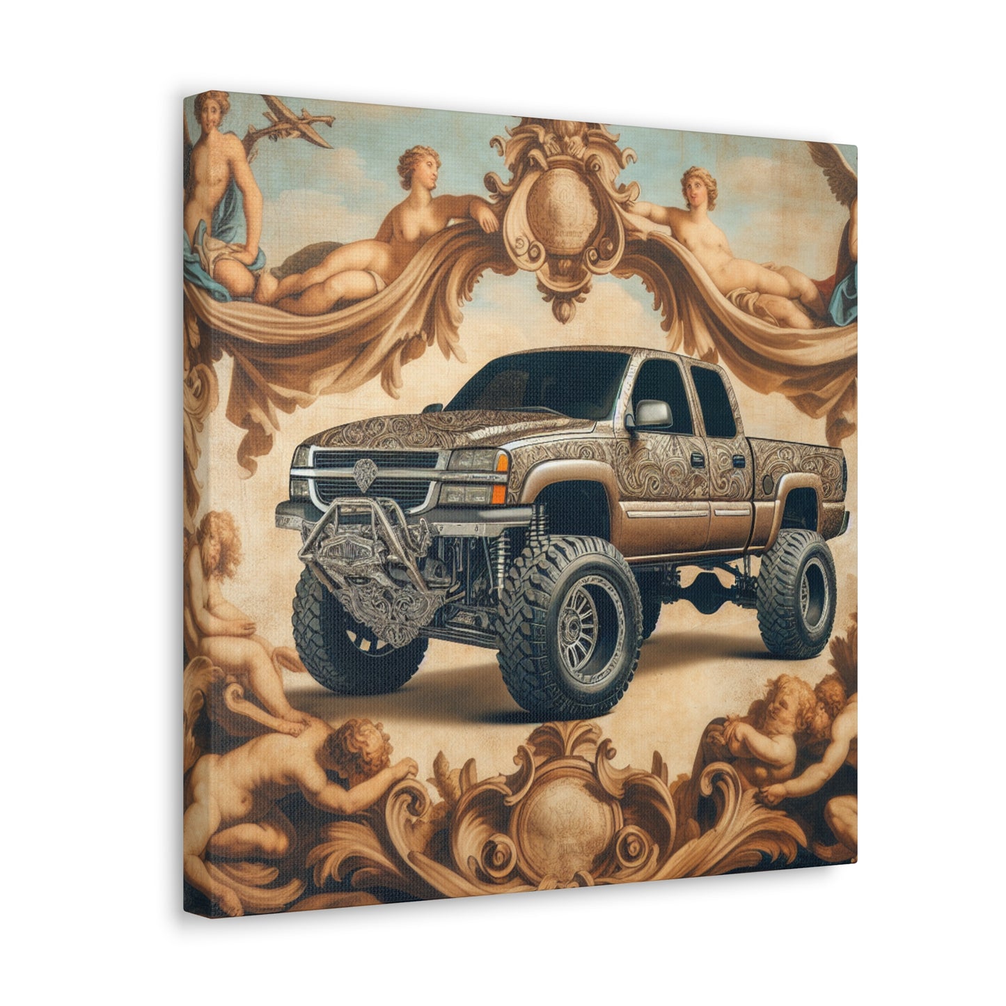 "Ornate Automobilia Elegance" - Canvas