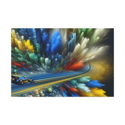 "Velocity Unleashed: Adrenaline Canvas" - Canvas