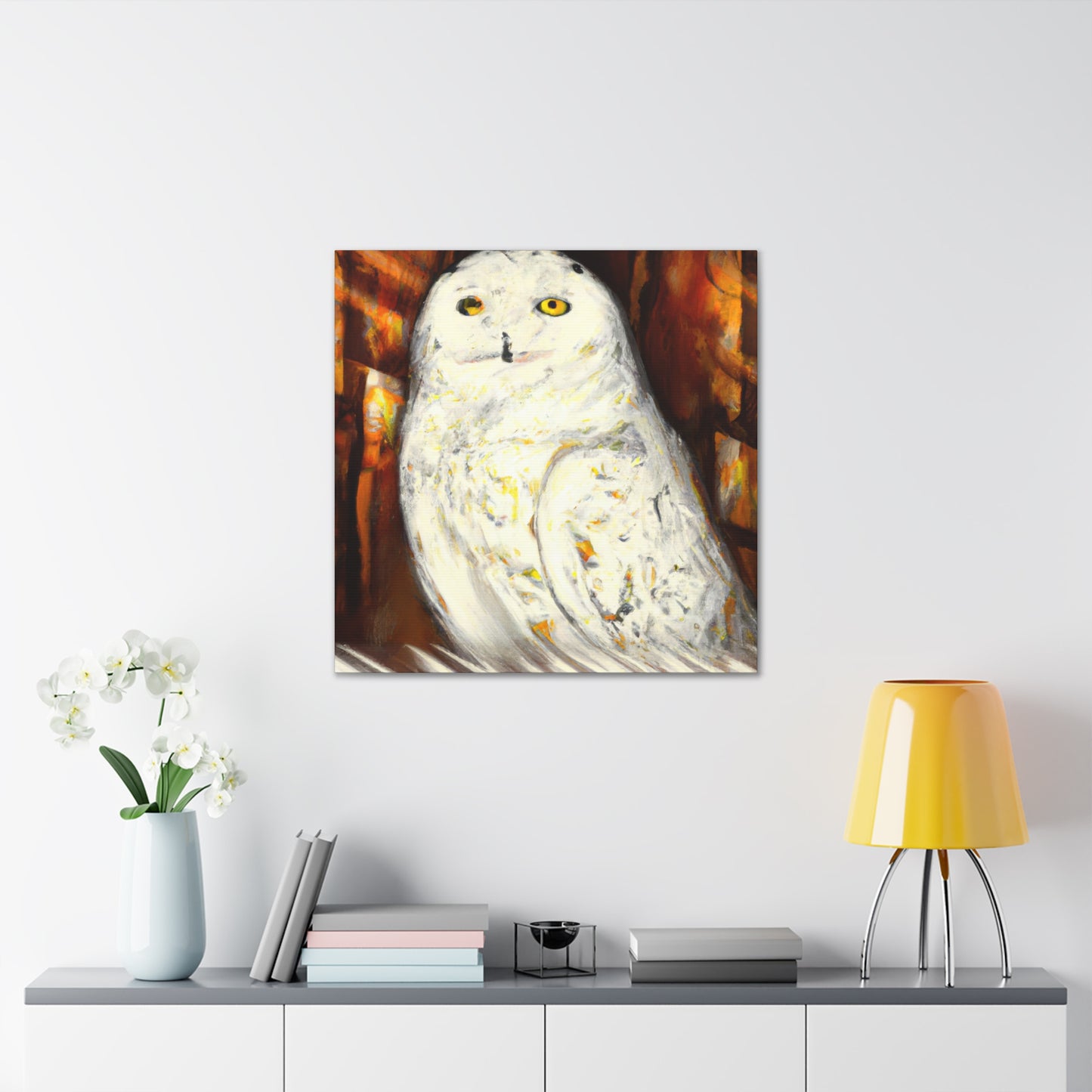 Snowy Owl Majestic Flight - Canvas