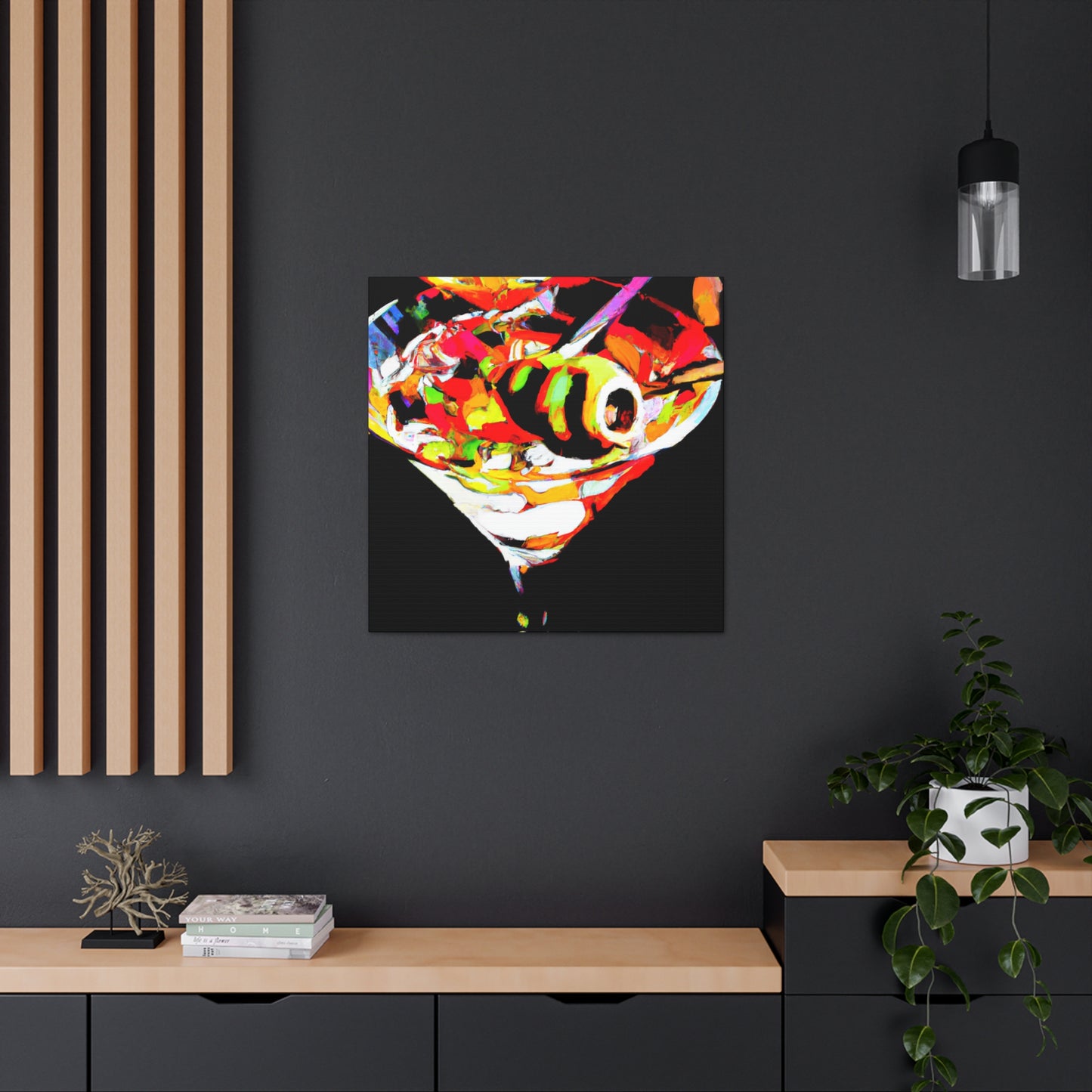 "Martini in Fauvism Hues" - Canvas