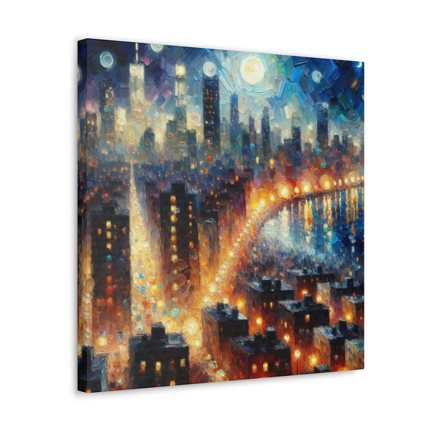 Nocturnal Urban Symphony - Canvas