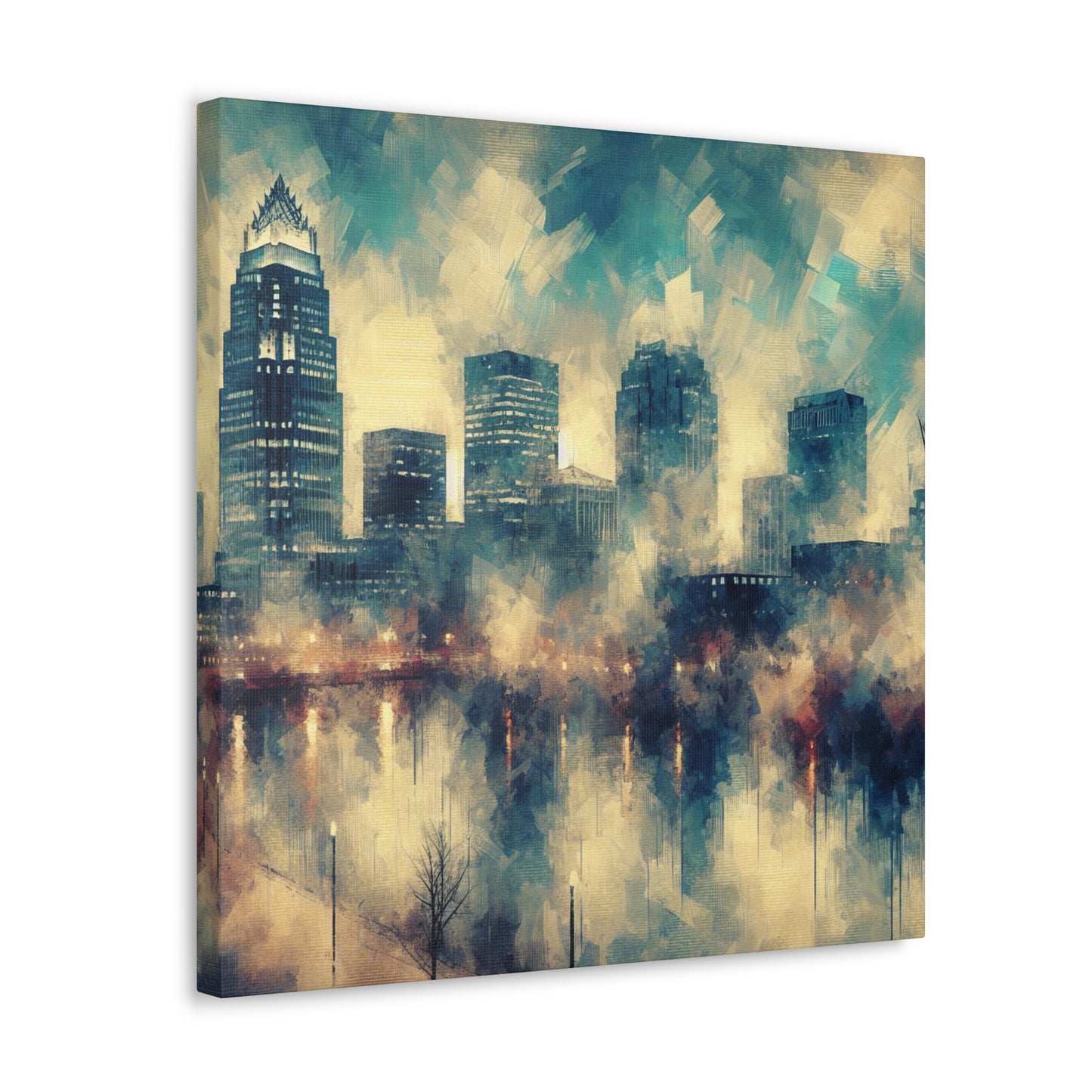 "Urban Tapestry Unveiled" - Canvas