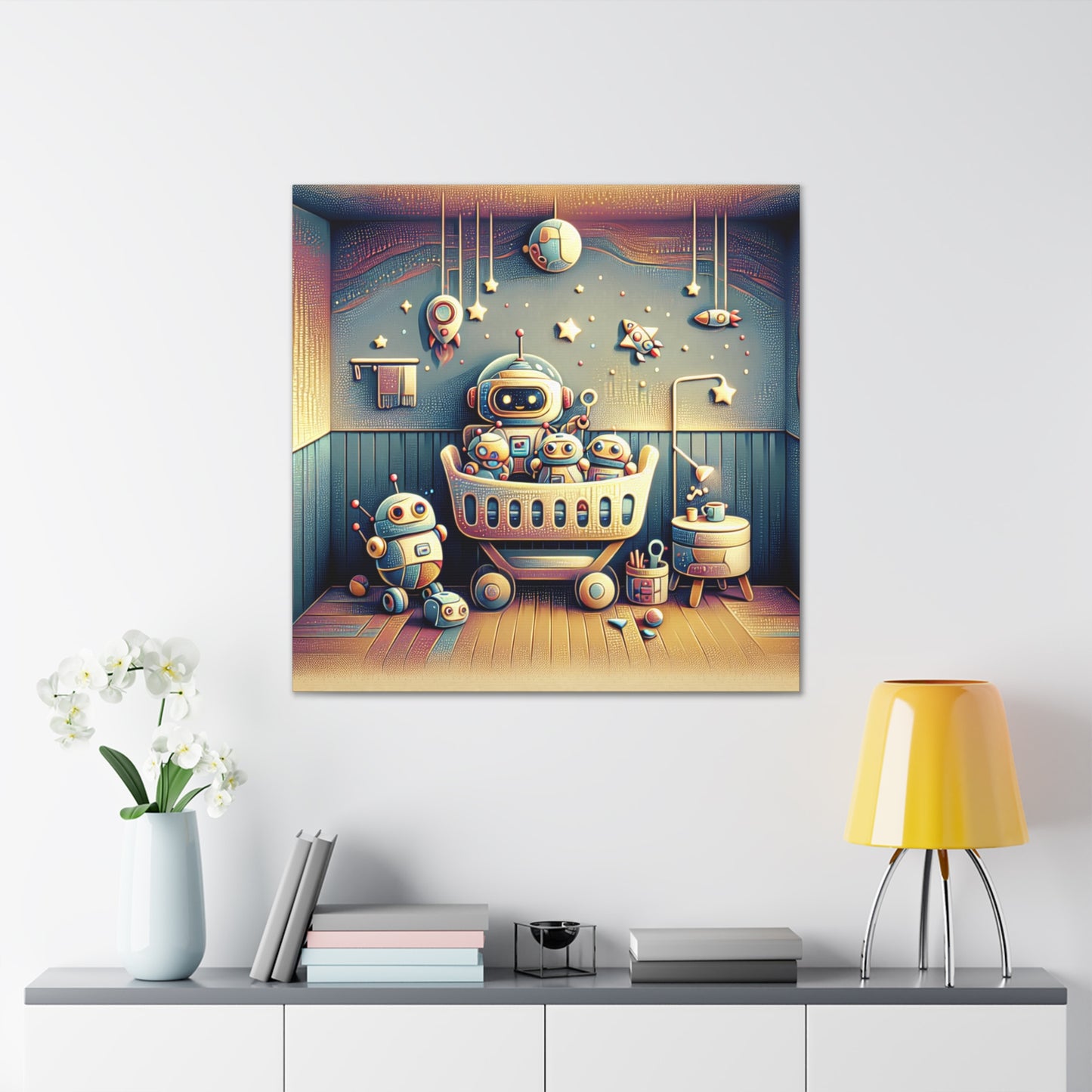 Robotic Cosmos Journey - Canvas