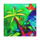 Palm Tree in Bloom - Canvas