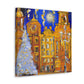 "City Square Splendor Scene" - Canvas