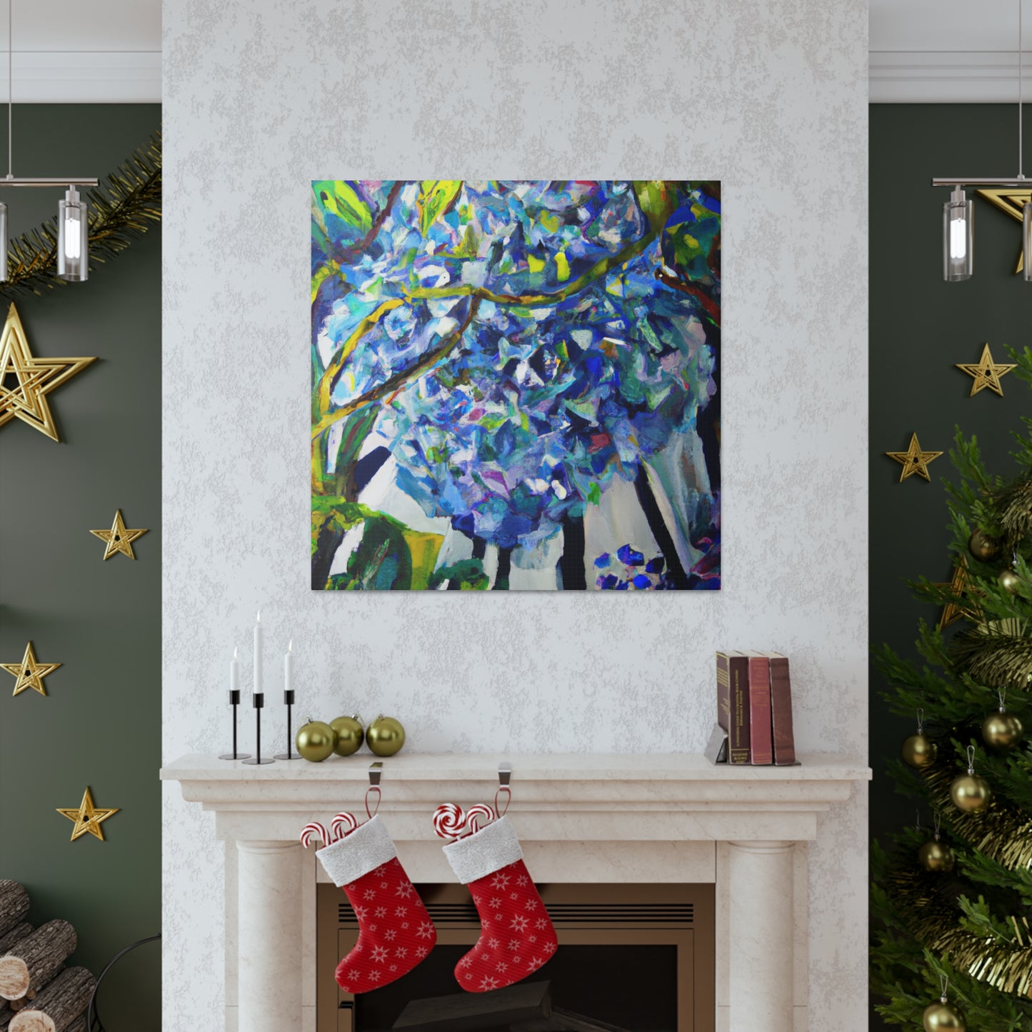 "Hydrangea in Abstraction" - Canvas