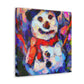 Snowman in Fauvism - Canvas