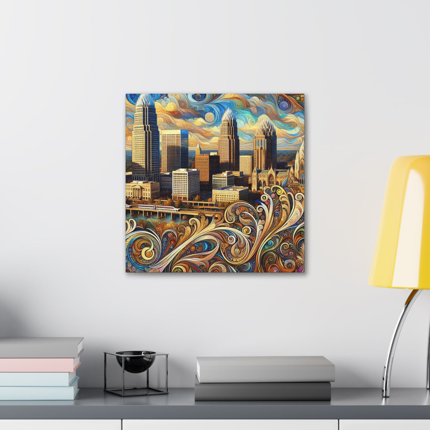 "Vibrant City Spectrum" - Canvas