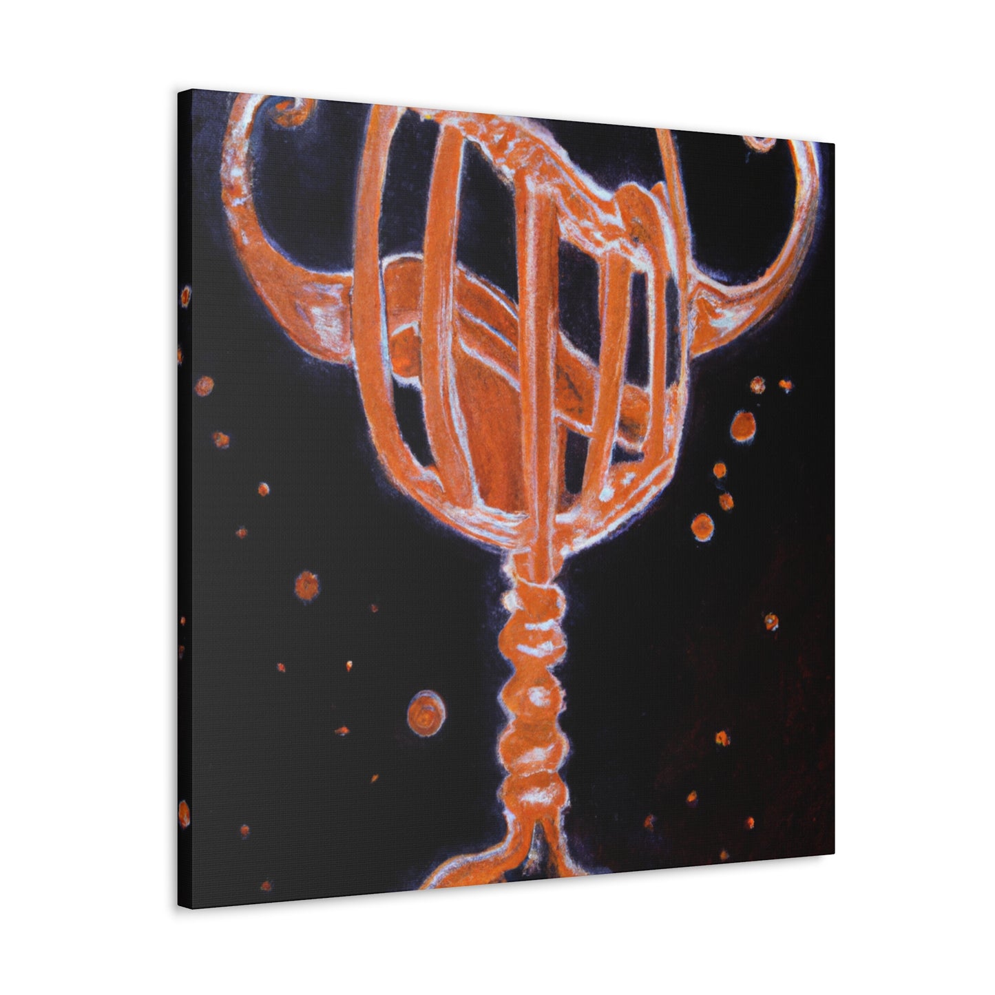 "Glorious Steampunk Wineglass" - Canvas