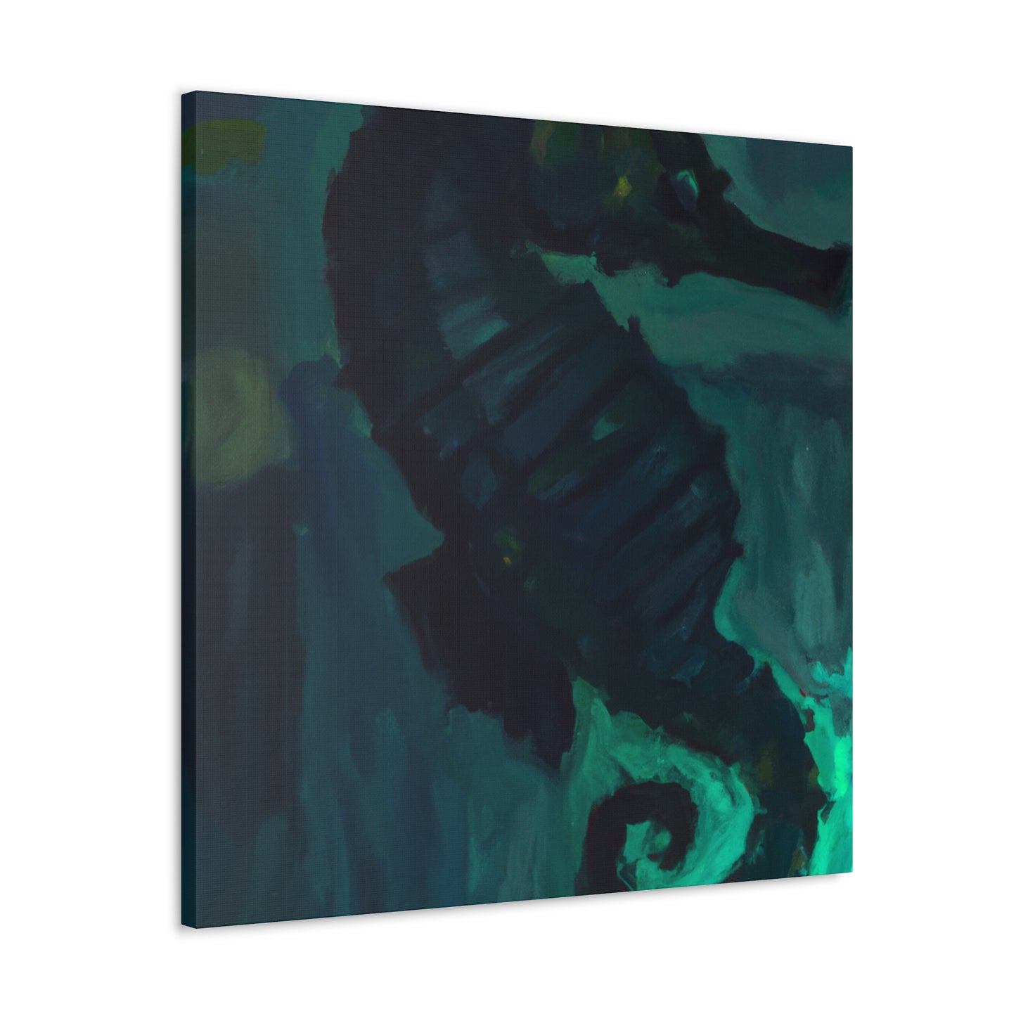 Seahorse in Turquoise - Canvas