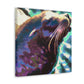 Sea Lion Sunset Glow - Canvas