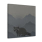 Raccoon in Contemplation - Canvas