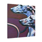 Greyhound in Motion - Canvas