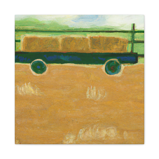 “Hay Wagon Minimalism” - Canvas