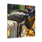 Frilled Lizard Mosaic - Canvas