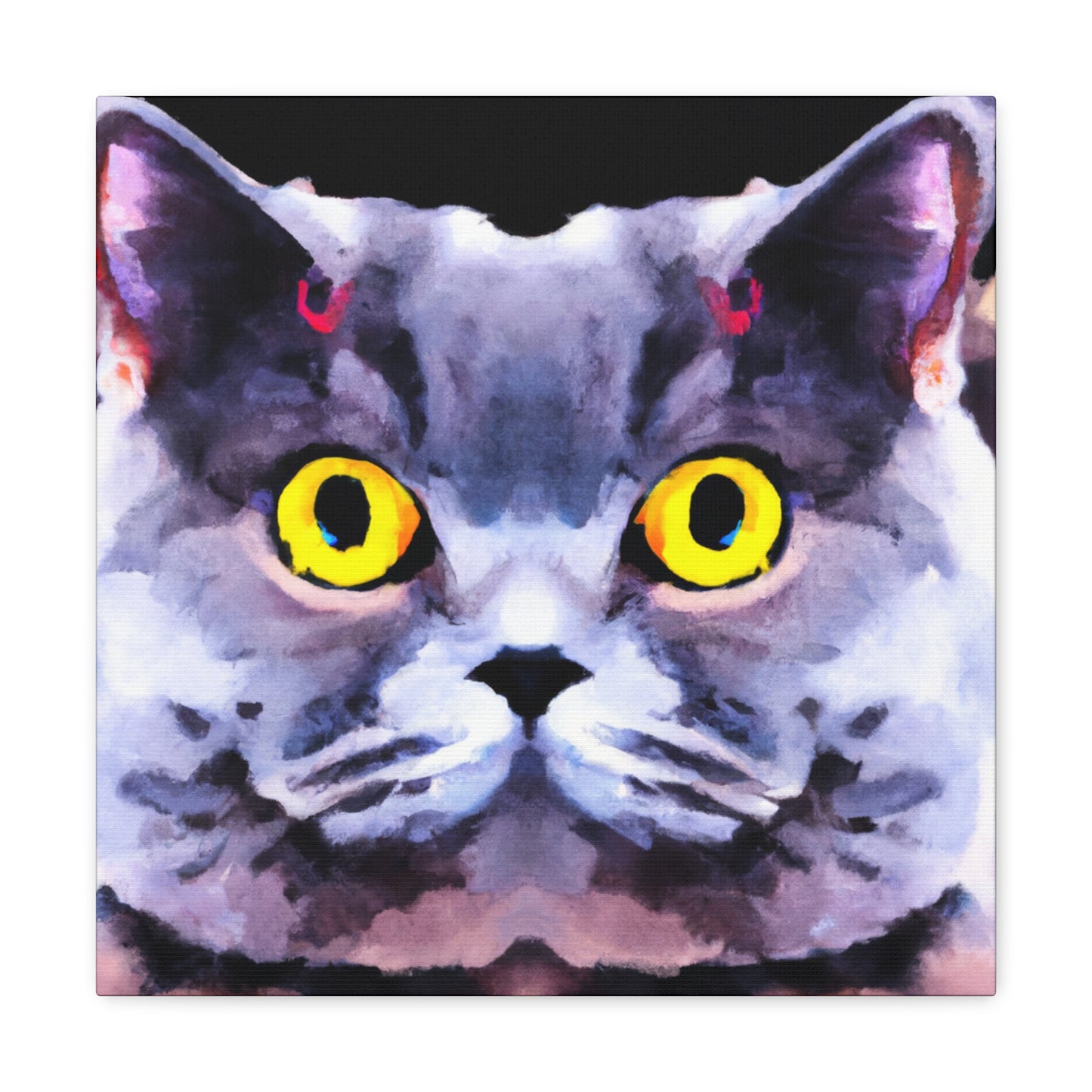 "Cute British Shorthair" - Canvas