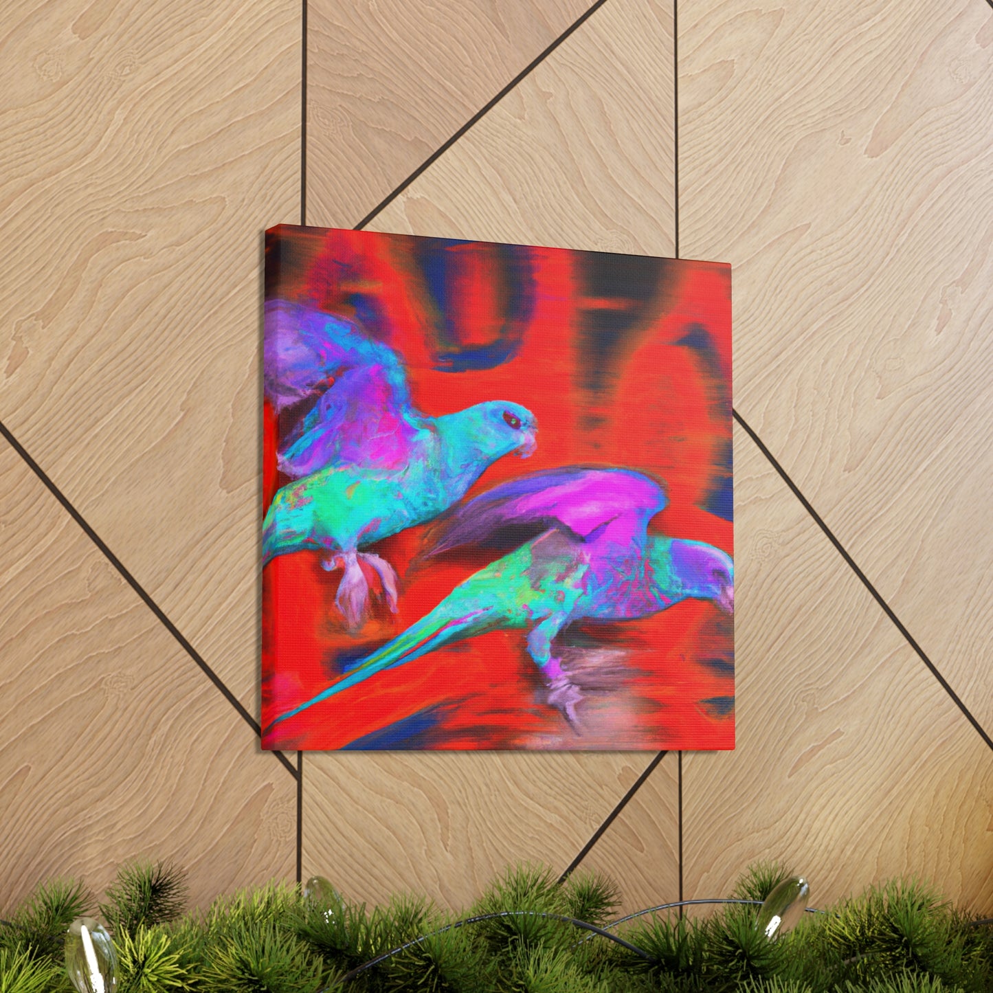 "Pionus in the City" - Canvas