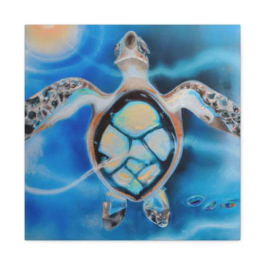 "Sea Turtle Majesty Reigns" - Canvas