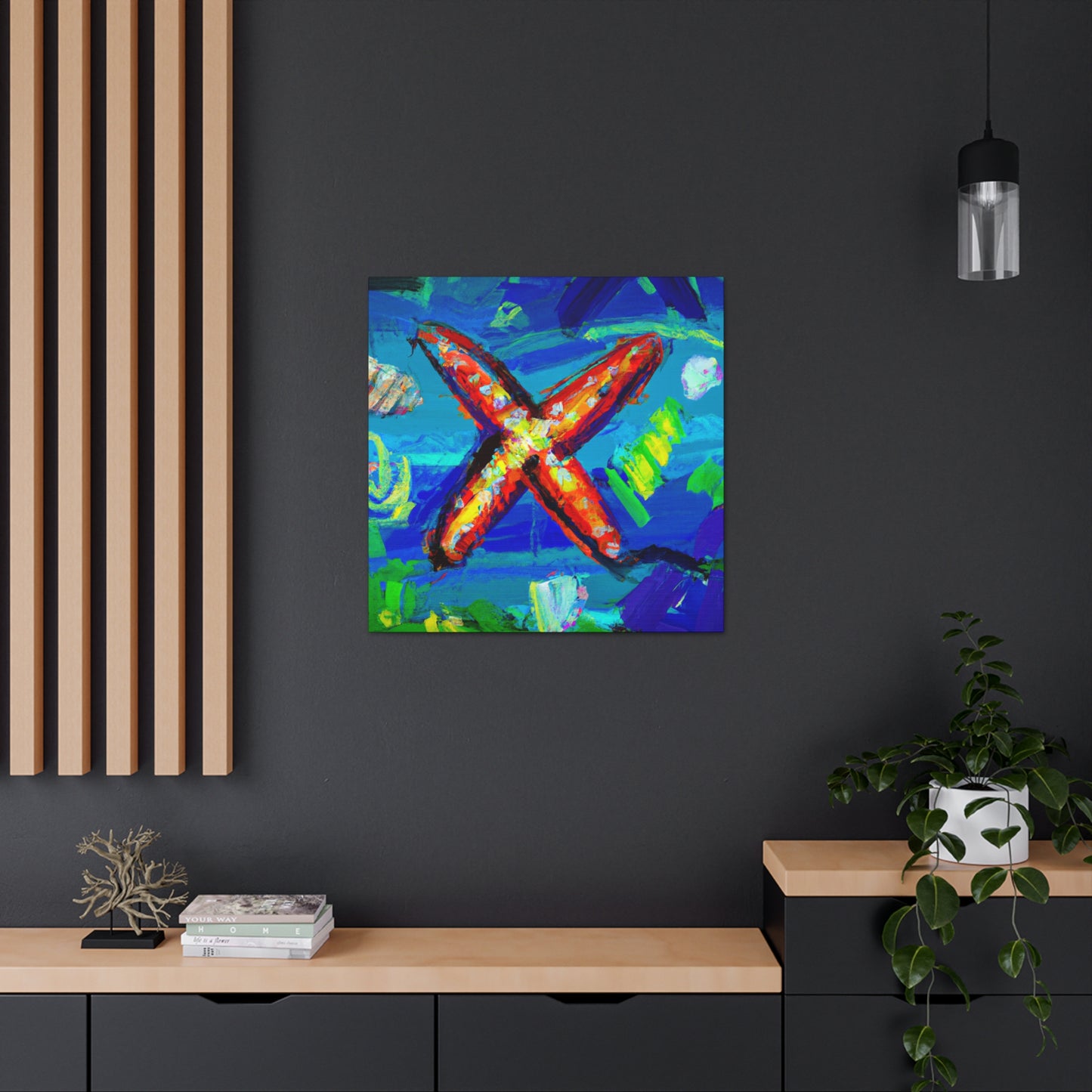 "Starfish in Expressionism" - Canvas