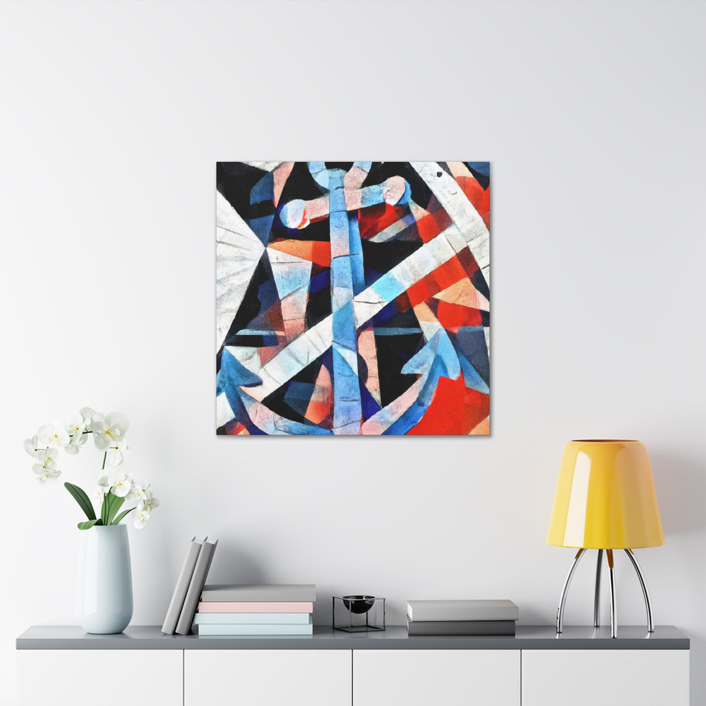 Anchor on the Waves - Canvas