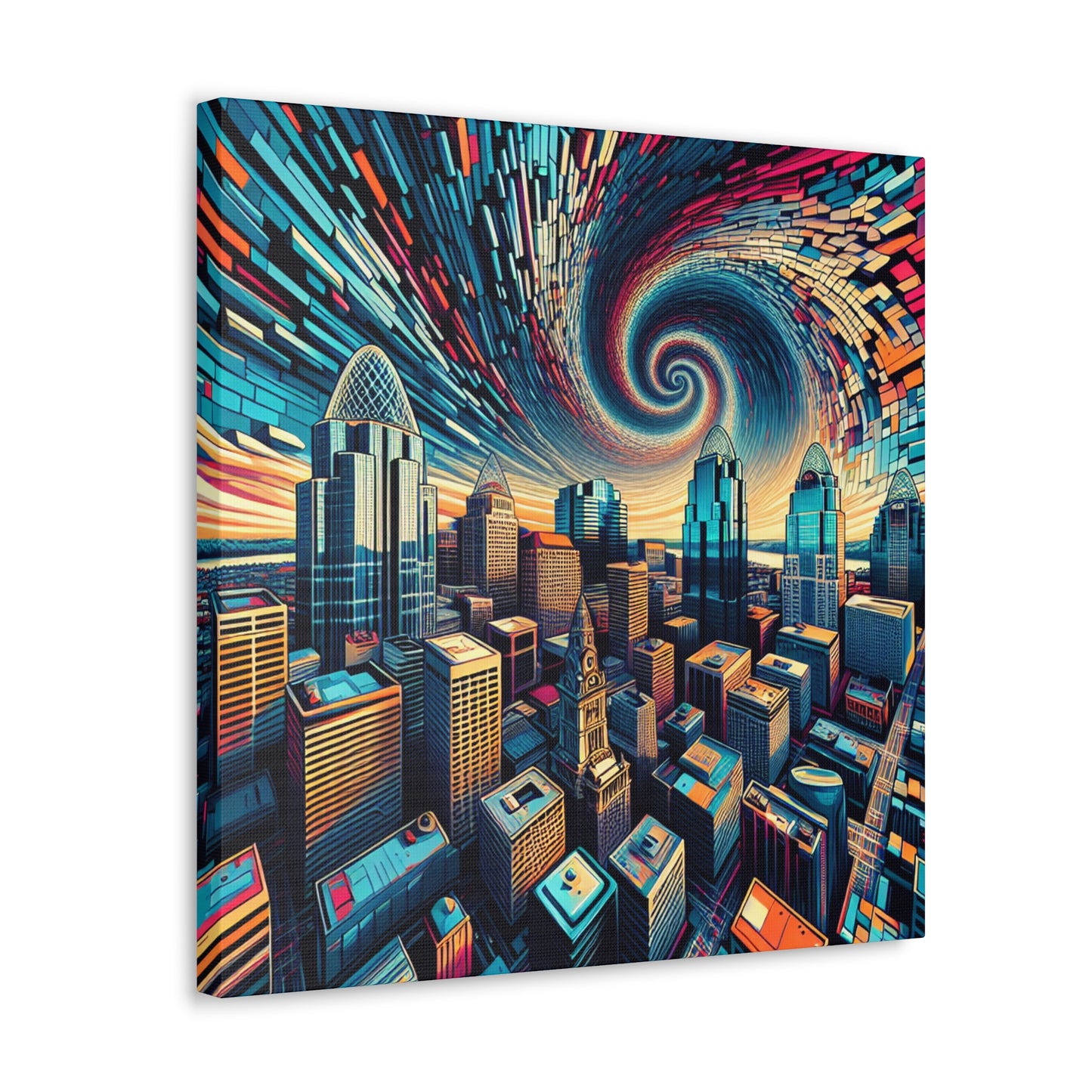 "Vibrant Cincinnati Dreams" - Canvas