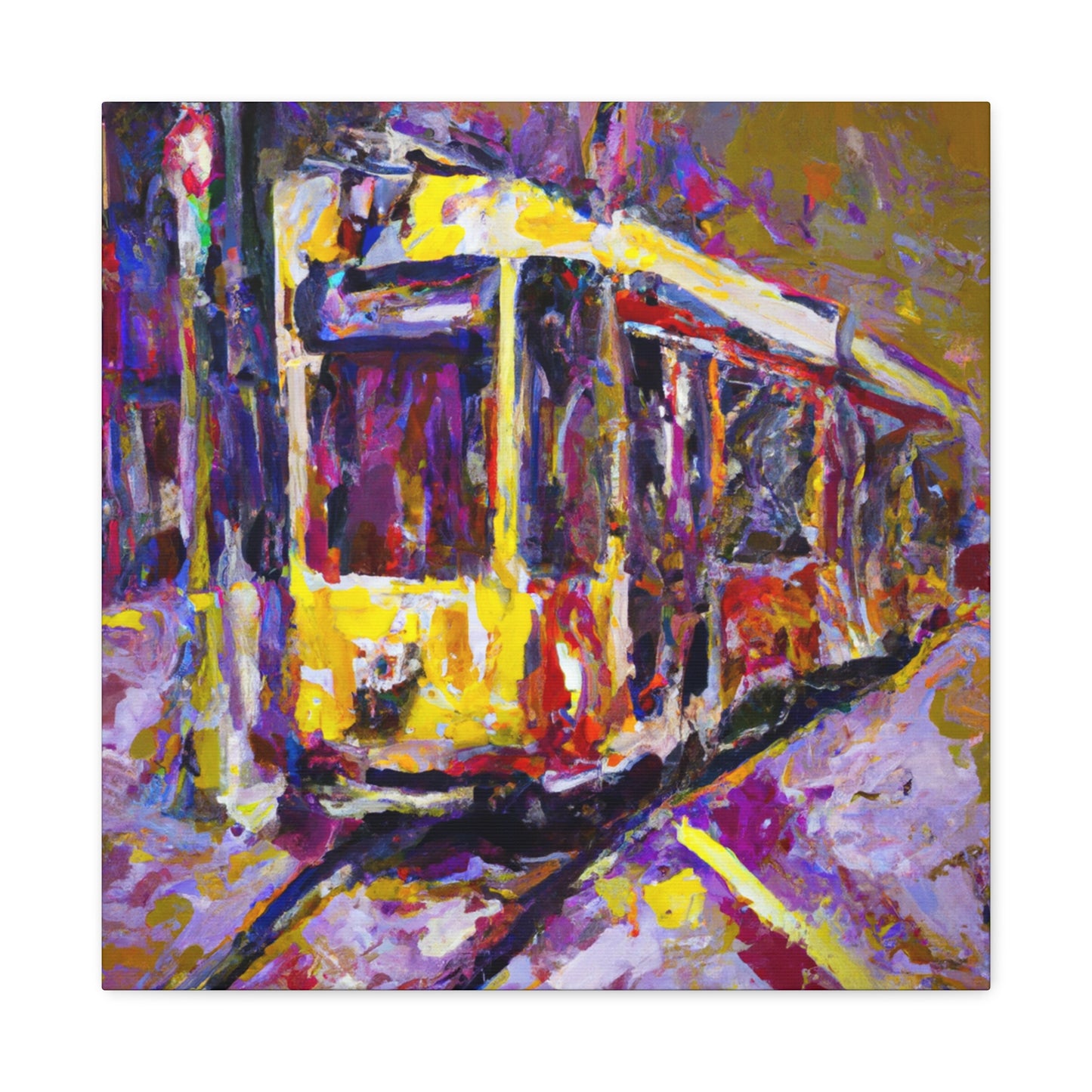 Tram in Impressionism - Canvas