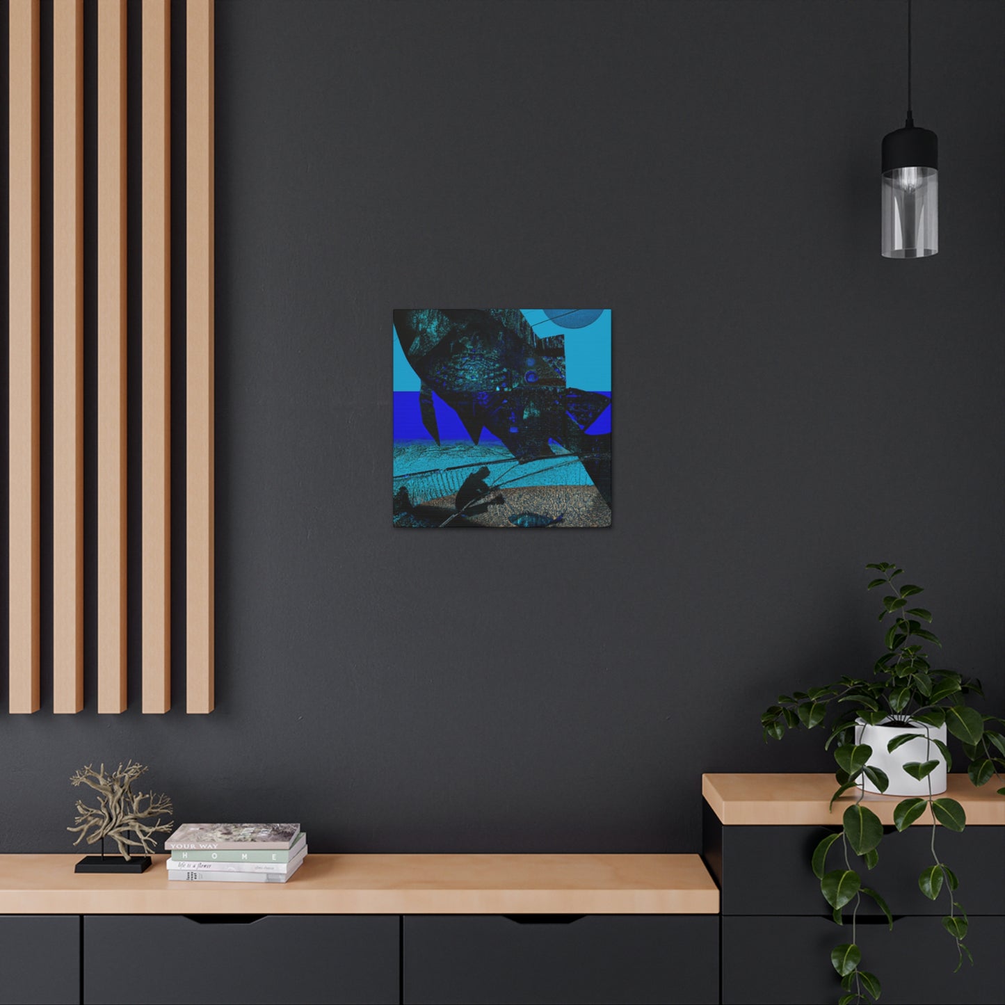 "Depths of Sea Fishing" - Canvas