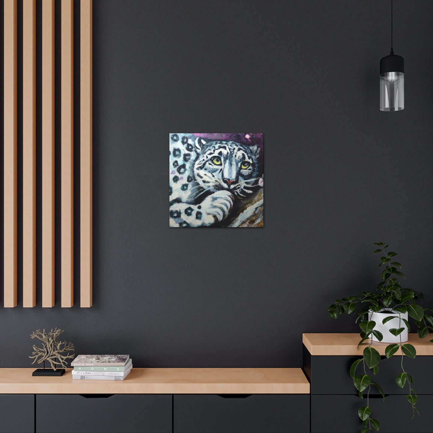 Snow Leopard Surrealism - Canvas