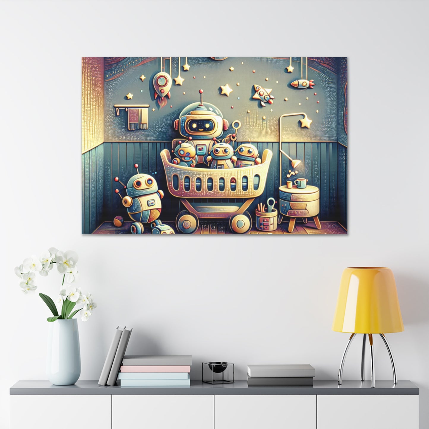 Robotic Cosmos Journey - Canvas