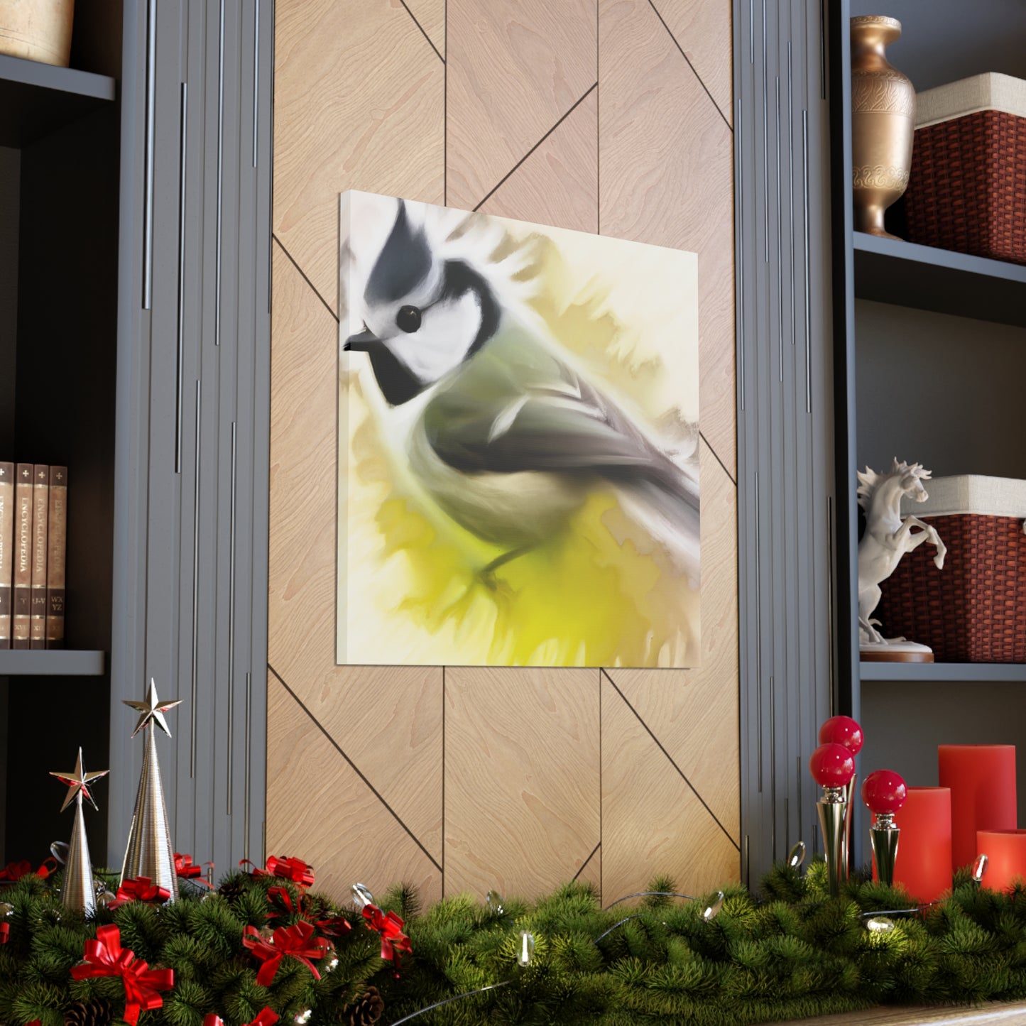 "Titmouse Tufted Majesty" - Canvas