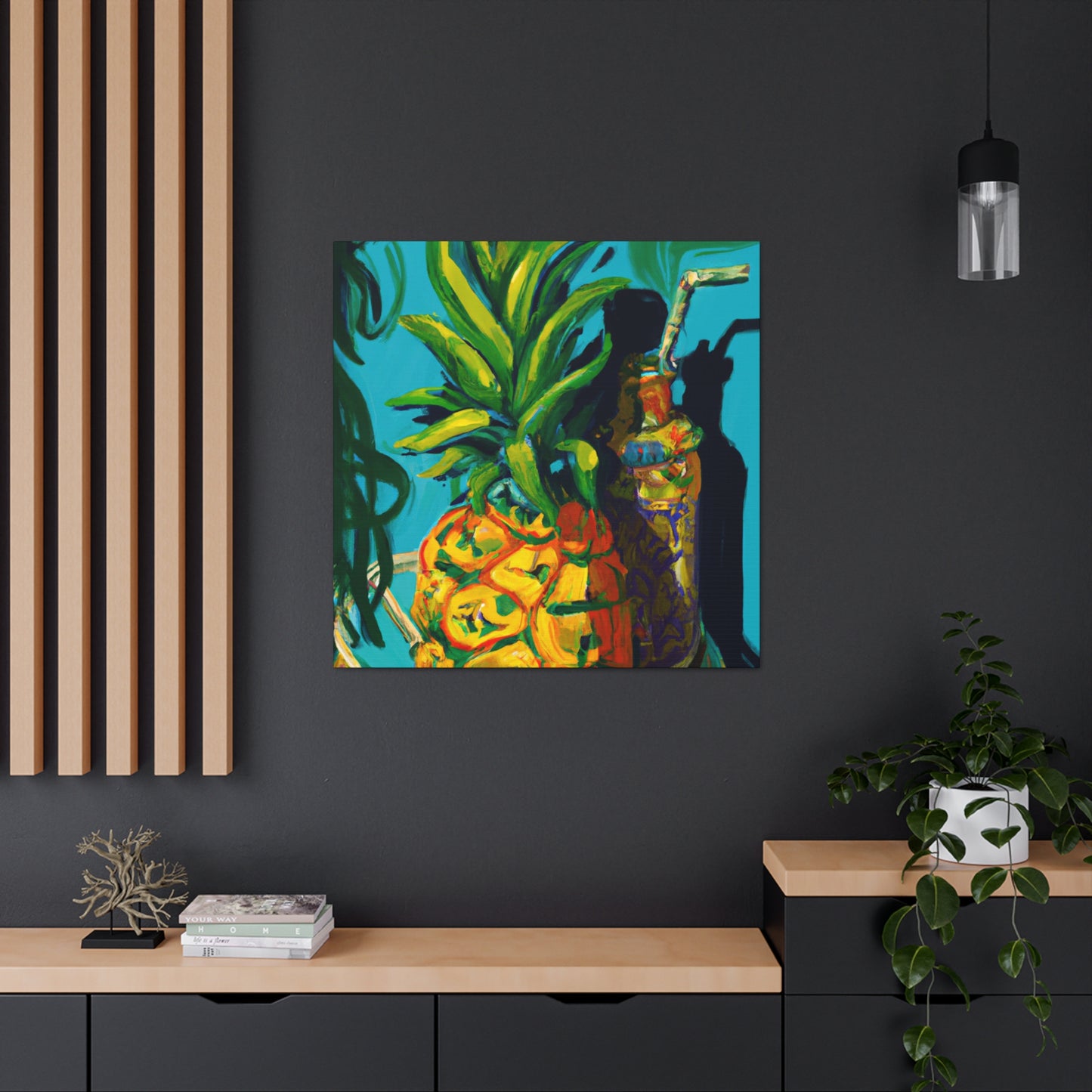 Pineapple in Neoclassicism - Canvas