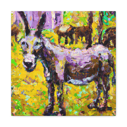 "Donkey in Impressionism" - Canvas