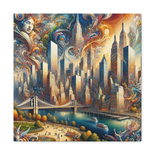 "Enchanted Gotham Splendor" - Canvas