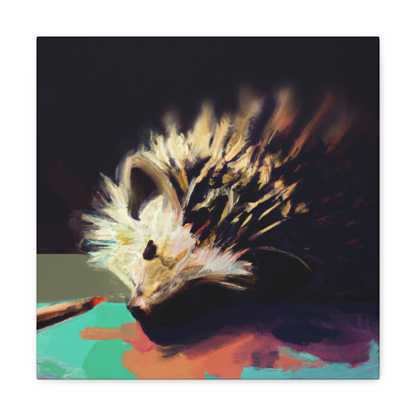 "Hedgehog's Surreal Dream" - Canvas