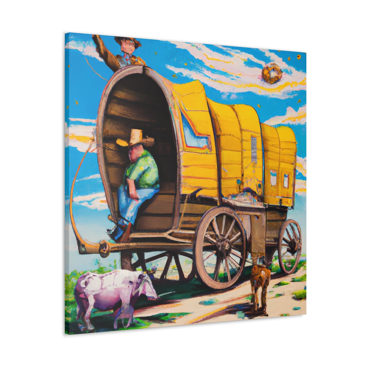 "Wagon of Reflection" - Canvas