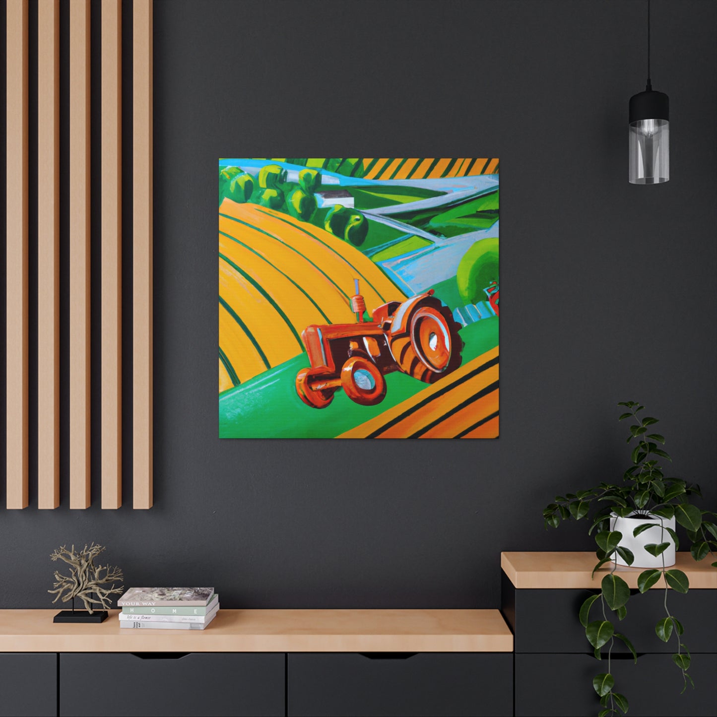 "Tractor of the 1920s" - Canvas