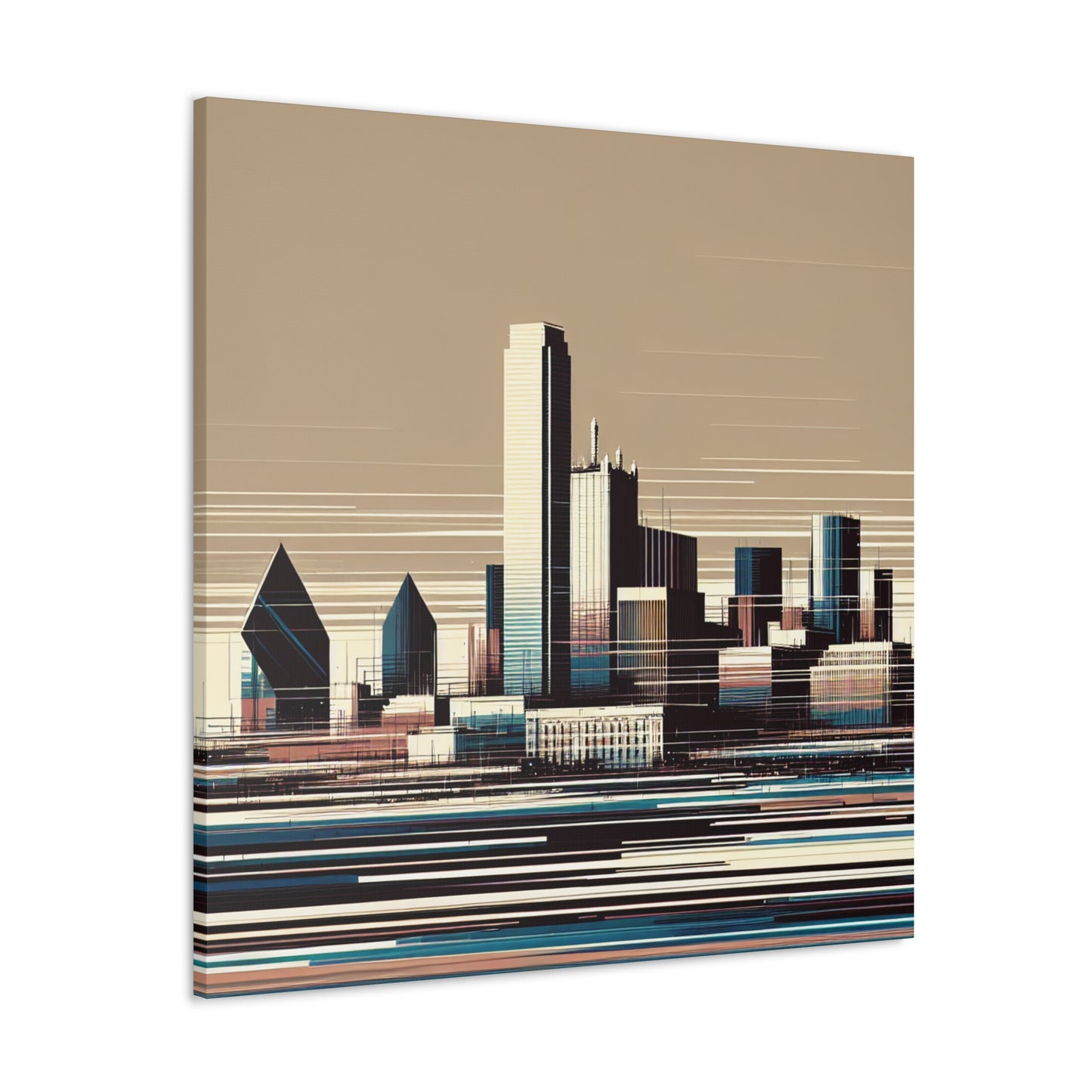 "Urban Serenity: Dallas Elegance" - Canvas